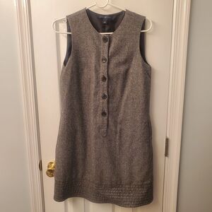 GAP Charcoal Buttoned Mini Dress